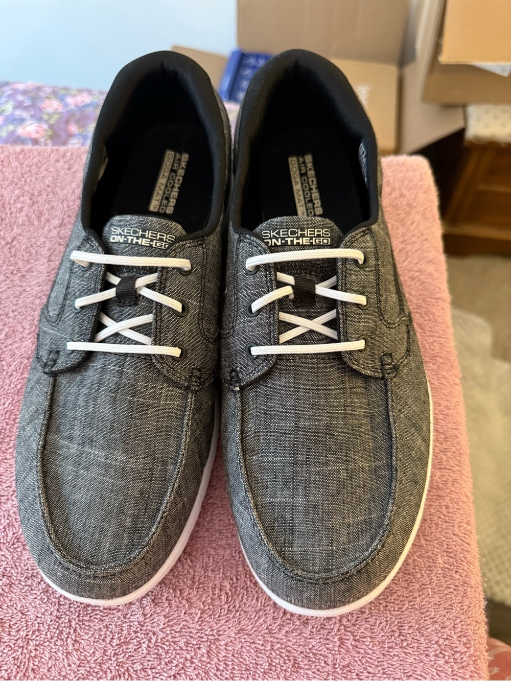 Skechers Women's Charcoal Gray Slip-On Casual Loafers